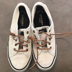 Sperry white shoes